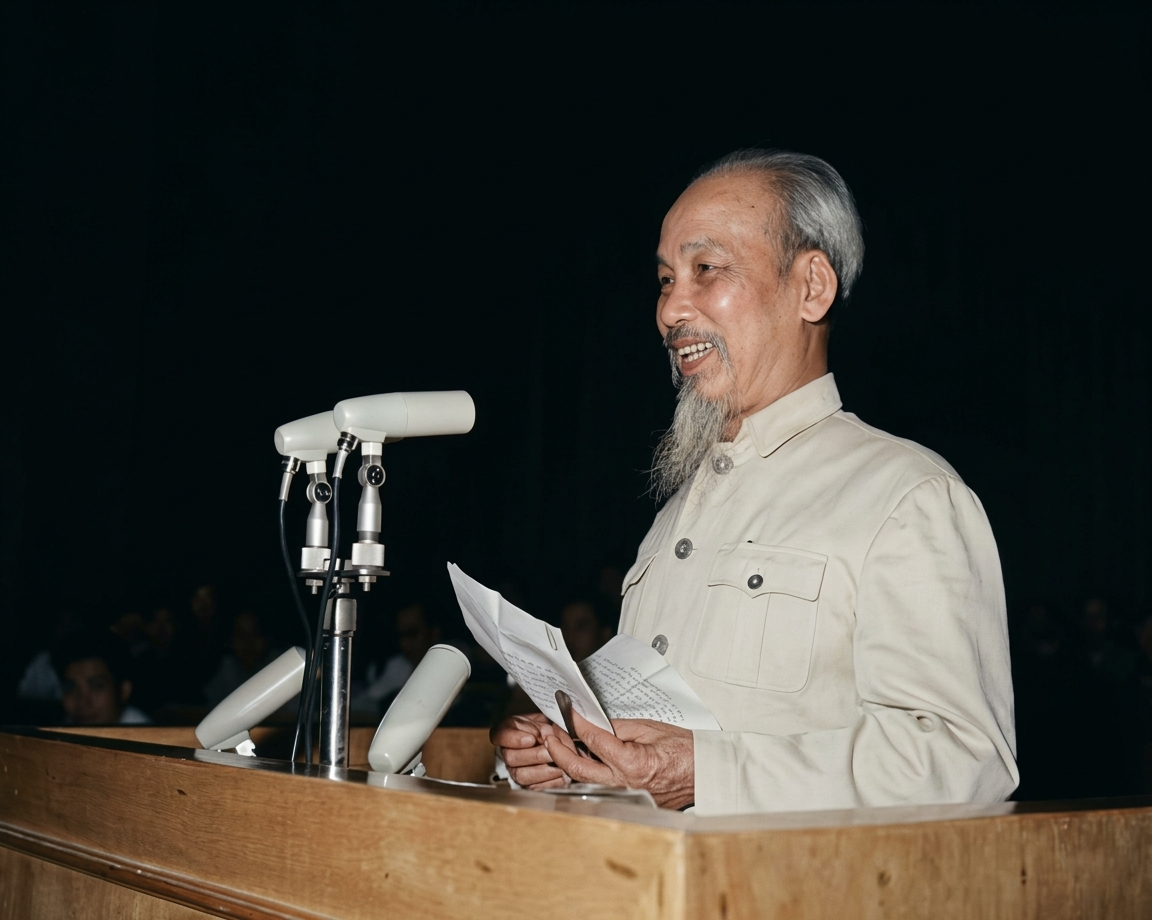 Ho Chi Minh AI Image photo